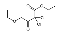 ethyl 2,2-dichloro-4-ethoxy-3-oxobutanoate Structure