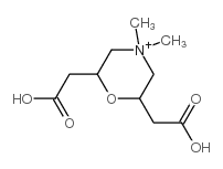 2,6-bis(carboxymethyl)-4,4-dimethylmorpholinium Structure