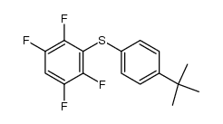 p-tert-butylphenyl 2,3,5,6-tetrafluorophenyl sulfide Structure
