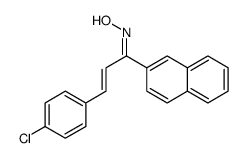 N-[3-(4-chlorophenyl)-1-naphthalen-2-ylprop-2-enylidene]hydroxylamine结构式