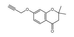 2,2-dimethyl-7-(prop-2-yn-1-yloxy)chroman-4-one Structure