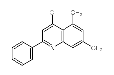 4-Chloro-5,7-dimethyl-2-phenylquinoline结构式