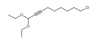 9-chloro-2-nonyn-1-al diethyl acetal Structure