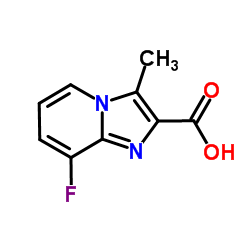 8-Fluoro-3-methylimidazo[1,2-a]pyridine-2-carboxylic acid结构式