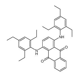 1,4-bis[(2,4,6-triethylphenyl)amino]anthraquinone结构式