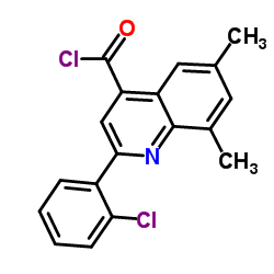 2-(2-Chlorophenyl)-6,8-dimethyl-4-quinolinecarbonyl chloride picture