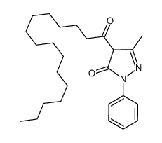 4-palmitoyl-1-phenyl-3-methyl-2-pyrazolone Structure