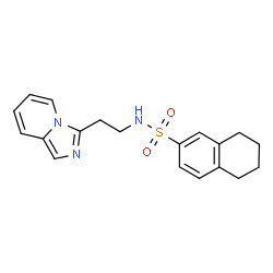 N-[2-(imidazo[1,5-a]pyridin-3-yl)ethyl]-5,6,7,8-tetrahydronaphthalene-2-sulfonamide结构式