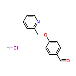 4-(2-Pyridinylmethoxy)benzaldehyde hydrochloride (1:1) Structure