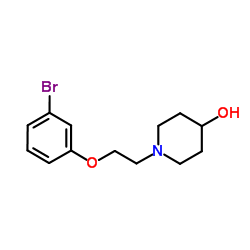 1-[2-(3-Bromophenoxy)ethyl]-4-piperidinol图片