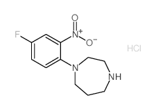 1-(4-Fluoro-2-nitrophenyl)homopiperazine hydrochloride结构式