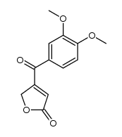 3-(3',4'-dimethoxybenzoyl)but-2-en-4-olide结构式