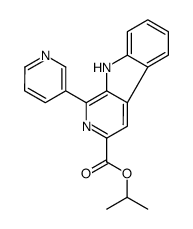 propan-2-yl 1-pyridin-3-yl-9H-pyrido[3,4-b]indole-3-carboxylate结构式