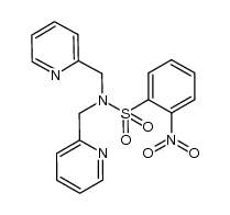 2-nitro-N,N-bis(pyridin-2-ylmethyl)benzenesulfonamide Structure