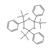 2,4,6-trimethylsilyl-2,4,6-triphenyl-1,3,5-trithiane结构式