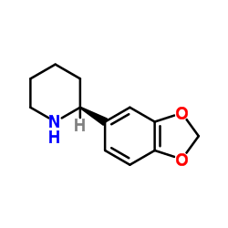 (2S)-2-(1,3-Benzodioxol-5-yl)piperidine Structure