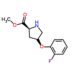 Methyl (4R)-4-(2-fluorophenoxy)-L-prolinate Structure