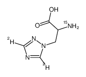 rac 3-(1,2,4-Triazol-1-yl)-L-alanine-15N,d2结构式