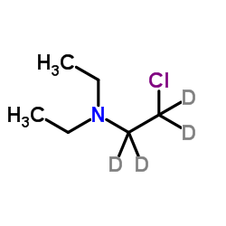 2-Chloro-N,N-diethyl(2H4)ethanamine结构式