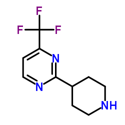 2-(4-Piperidinyl)-4-(trifluoromethyl)pyrimidine结构式