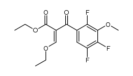 Diethyl 2-(2,4,5-trifluoro-3-methoxybenzoyl)malonate Structure