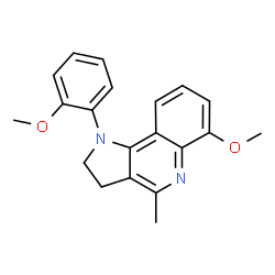 2-(6-METHOXY-4-METHYL-2,3-DIHYDRO-1H-PYRROLO[3,2-C]QUINOLIN-1-YL)PHENYL METHYL ETHER Structure