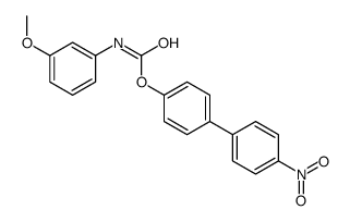[4-(4-nitrophenyl)phenyl] N-(3-methoxyphenyl)carbamate结构式