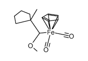 dicarbonyl(η5-cyclopentadienyl){η1-(1-methyl-1-cyclopentyl)methoxymethyl}iron Structure