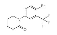 1-(4-Bromo-3-(trifluoromethyl)phenyl)piperidin-2-one Structure