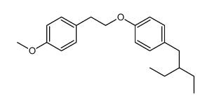 1-(2-ethylbutyl)-4-[2-(4-methoxyphenyl)ethoxy]benzene Structure