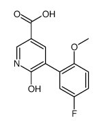 5-(5-fluoro-2-methoxyphenyl)-6-oxo-1H-pyridine-3-carboxylic acid结构式