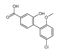 4-(5-chloro-2-methoxyphenyl)-3-hydroxybenzoic acid结构式