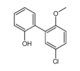 2-(5-chloro-2-methoxyphenyl)phenol结构式