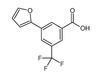 3-(furan-2-yl)-5-(trifluoromethyl)benzoic acid结构式