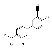 4-(4-chloro-3-cyanophenyl)-2-hydroxybenzoic acid结构式