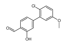 4-(2-chloro-5-methoxyphenyl)-2-hydroxybenzaldehyde结构式