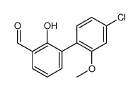 3-(4-chloro-2-methoxyphenyl)-2-hydroxybenzaldehyde结构式