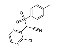 2-(3-chloropyrazin-2-yl)-2-(4-methylbenzenesulfonyl)acetonitrile Structure