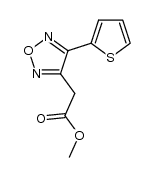 methyl 2-(4-(thiophen-2-yl)-1,2,5-oxadiazol-3-yl)acetate结构式