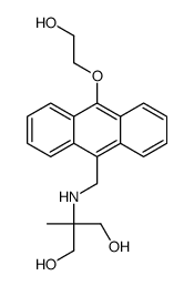 2-[[10-(2-hydroxyethoxy)anthracen-9-yl]methylamino]-2-methylpropane-1,3-diol Structure