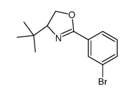 (S)-2-(3-BROMOPHENYL)-4-(TERT-BUTYL)-4,5-DIHYDROOXAZOLE Structure