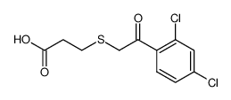 3-((2-(2,4-dichlorophenyl)-2-oxoethyl)thio)propanoic acid结构式