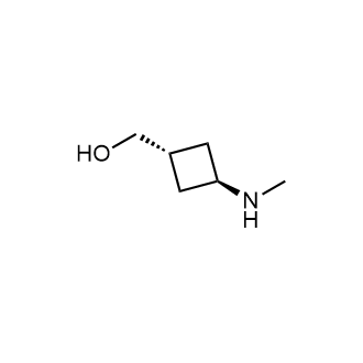trans-3-(methylamino)cyclobutyl]methanol Structure