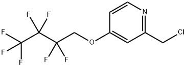 2-(chloromethyl)-4-(2,2,3,3,4,4,4-heptafluorobutoxy)pyridine Structure