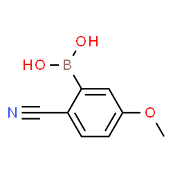 (2-Cyano-5-methoxyphenyl)boronic acid结构式