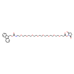 Fmoc-NH-PEG8-NHS ester结构式