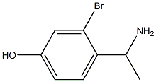 4-(1-AMINOETHYL)-3-BROMOPHENOL Structure