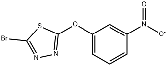 2-Bromo-5-(3-nitrophenoxy)-1,3,4-thiadiazole Structure