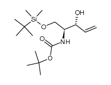 N-Boc-1-(O-TBS)-(2S,3R)-2-aminopent-4-en-3-ol结构式