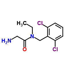 N-(2,6-Dichlorobenzyl)-N-ethylglycinamide结构式